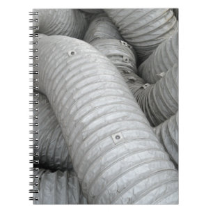 Grey and black fabric sofa notebook