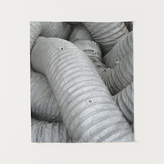 Grey and black fabric sofa tapestry (Front)