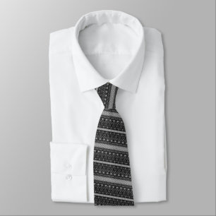 Grey and Black Neck Tie - Custom Colours