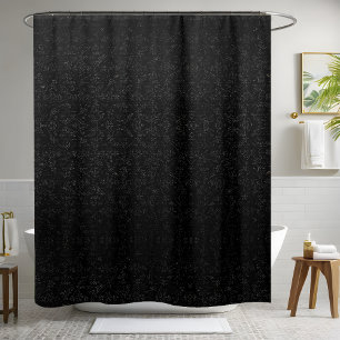 Grey and Black Shower Curtain