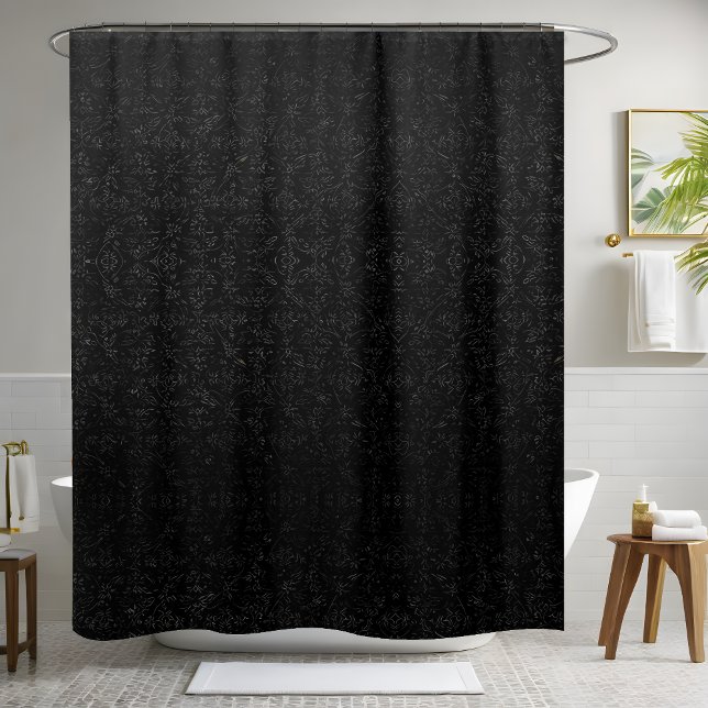 Grey and Black Shower Curtain (Creator Uploaded)