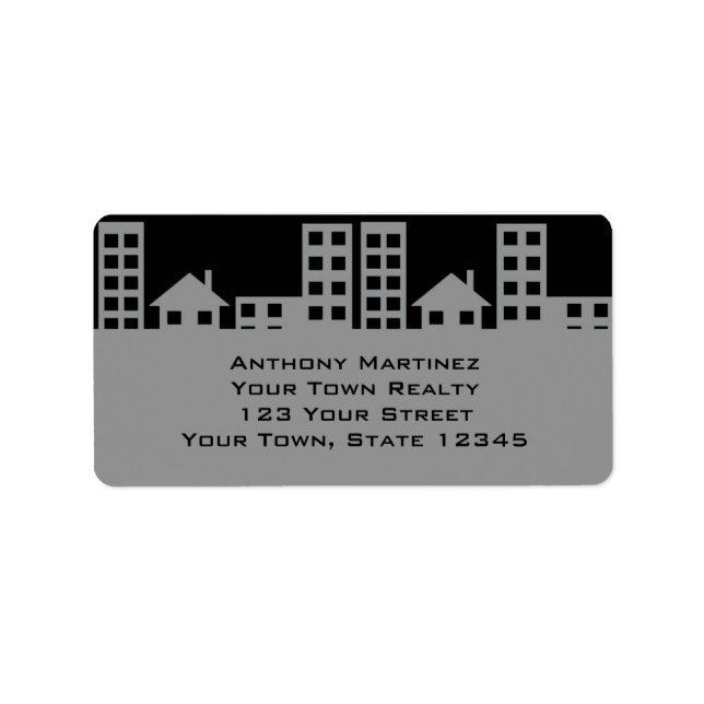 Grey and Black Sklyline Label (Front)