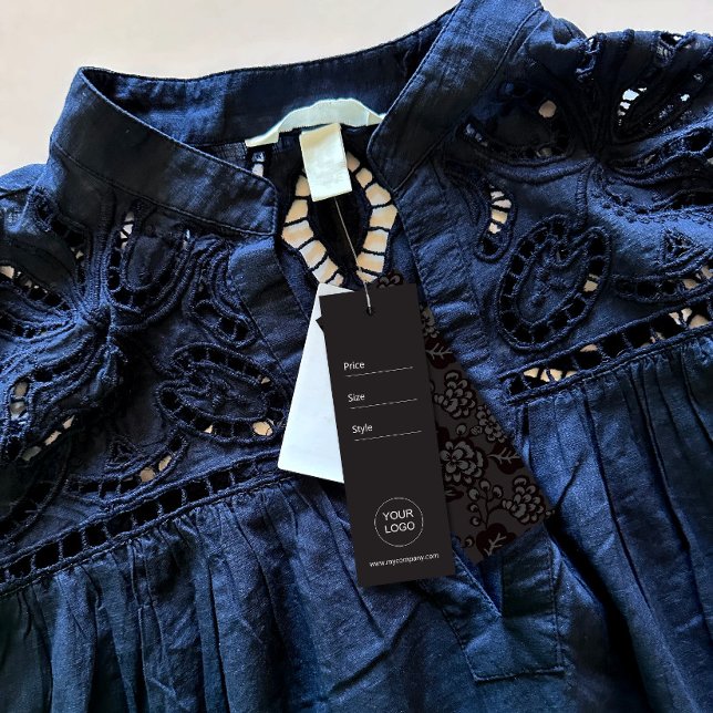 Grey and Black Vibrant and Bold Floral Pattern (A business that thrives on bold and vibrant design, with a signature touch of floral patterns.)