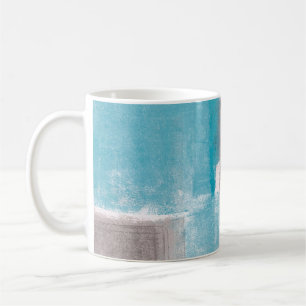 Grey and Blue Abstract Art Paintingabstract,painti Coffee Mug