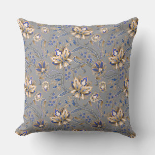 Grey And Blue Modern Elegance  Cushion