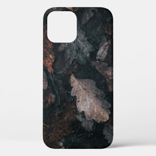 Grey and brown withered leaves Case-Mate iPhone case (Back)