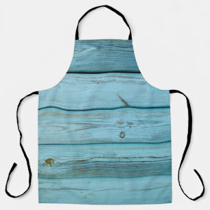 Grey and brown wooden panel apron