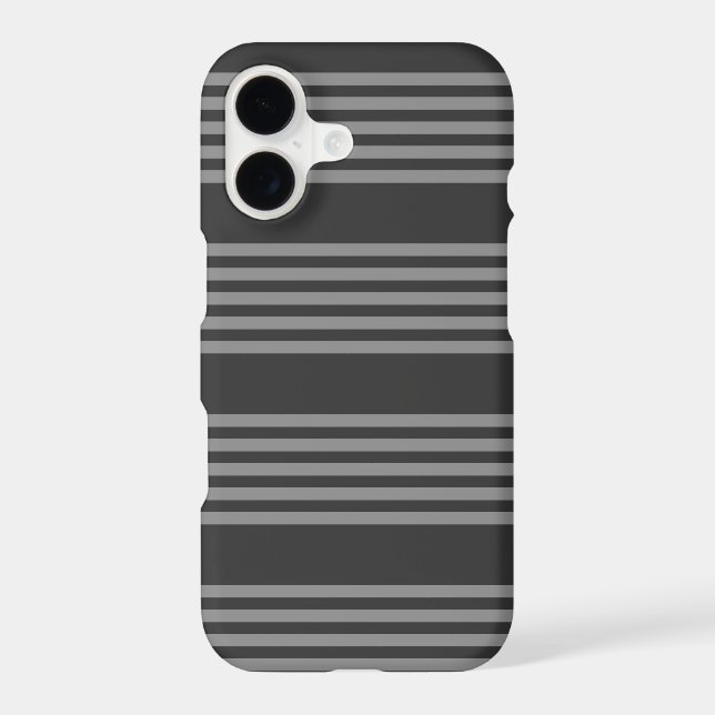 Grey and charcoal five stripes pattern (Back)