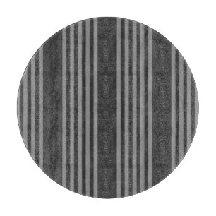 Grey and charcoal five stripes pattern cutting board