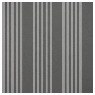 Grey and charcoal five stripes pattern fabric