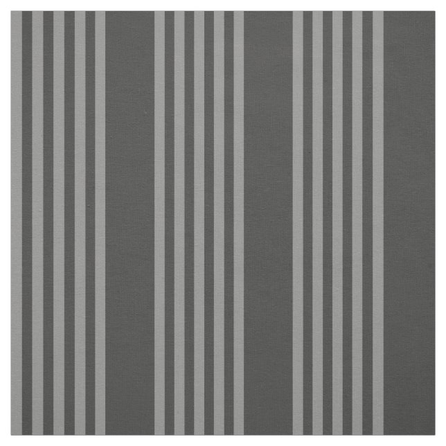 Grey and charcoal five stripes pattern fabric (Swatch)