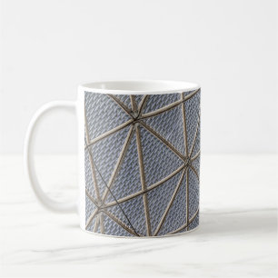 Grey and clear digital coffee mug