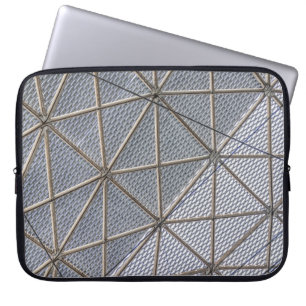 Grey and clear digital laptop sleeve