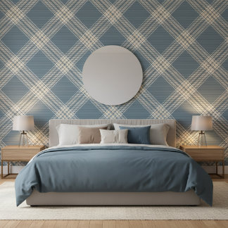 Grey And Cream Plaid Wallpaper