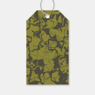 Grey and Green abstract Gift Tags