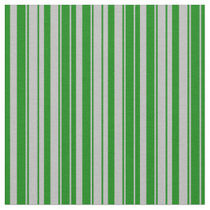 Grey and Green Coloured Stripes Fabric