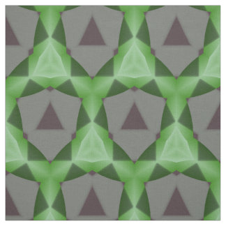 Grey and Green Pattern Fabric