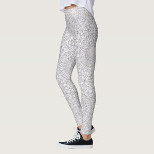Grey and Lilac Mandala Pattern Leggings
