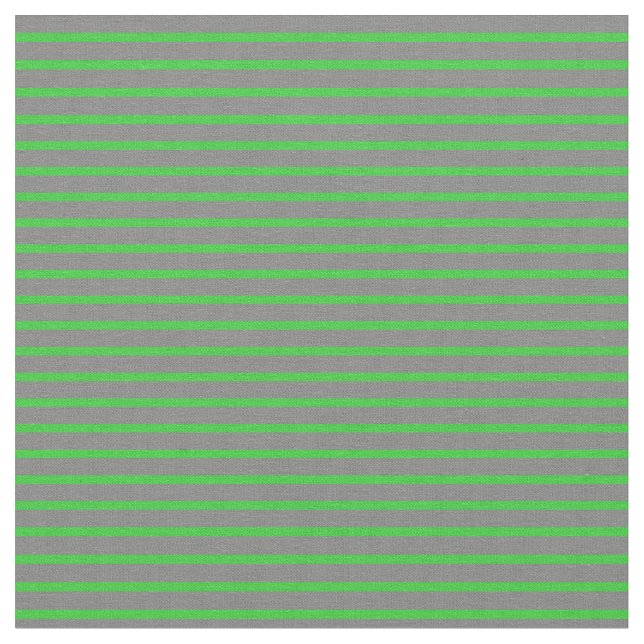 Grey and Lime Green Coloured Lines/Stripes Pattern Fabric (Close Up)