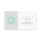 Grey and Mint Chevron Custom Monogram