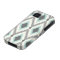 Grey and Mint Tribal Ikat Chevron