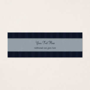 Grey and Navy Floral Wisps & Stripes with Monogram