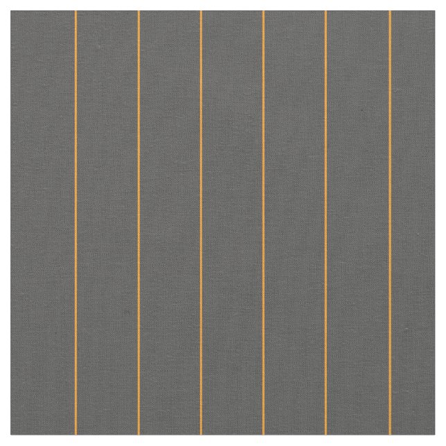 Grey and Orange Pinstripes Fabric (Close Up)