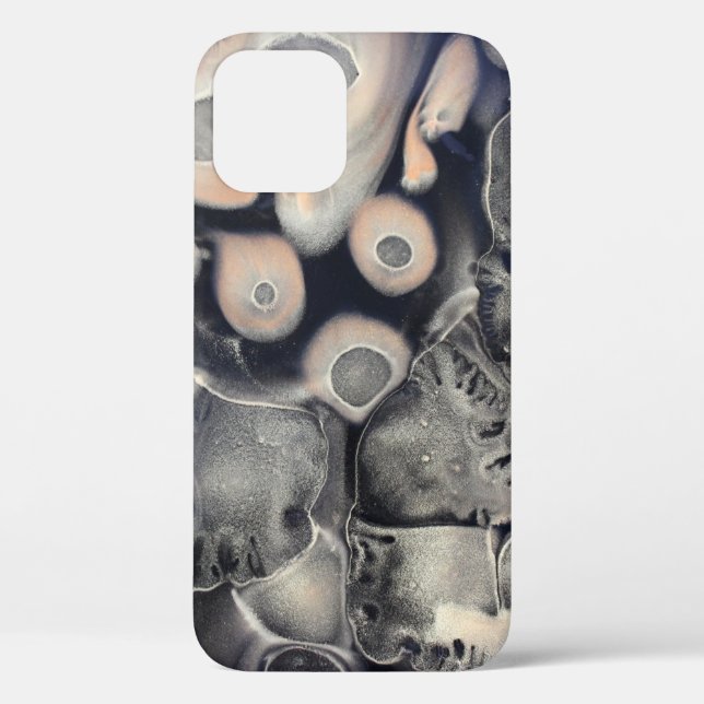 Grey and pink abstract artwork Case-Mate iPhone case (Back)