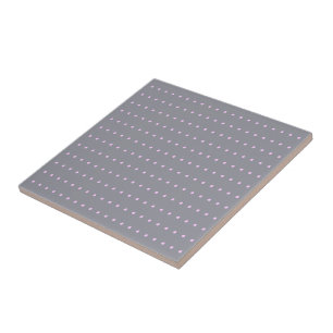 Grey and Pink Polka Dots Tile