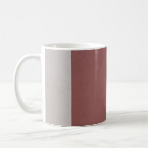 GREY AND RED STRIPED WALLPAPER COFFEE MUG