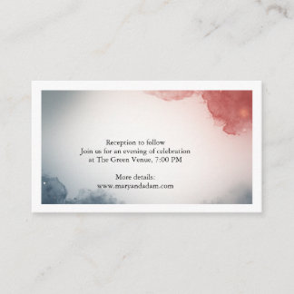 Grey and Rose Outer Space Enclosure Card
