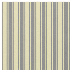 Grey and Tan Stripes/Lines Pattern Fabric
