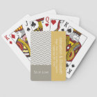 Grey and White Chevron Chic Commemorative Wedding