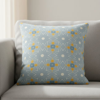 Grey And White  Cushion