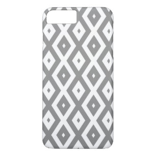 Grey and white diamond pattern iPhone 8 plus/7 plus case
