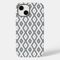 Grey and white diamond pattern 