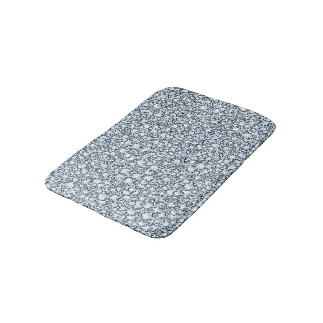 Grey And White Diamonds Bath Mat (Angled)