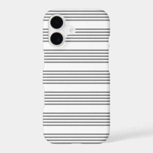 Grey and white five stripes pattern