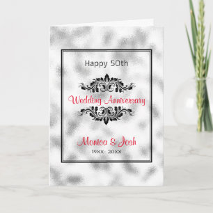 Grey And White Ground Glass Card