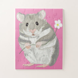 Grey and White Hamster  Jigsaw Puzzle