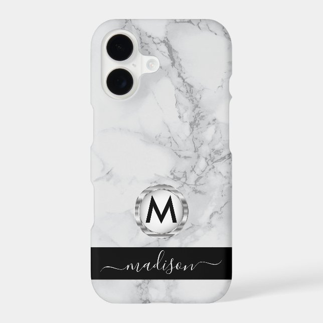 Grey and White Marble Design (Back)
