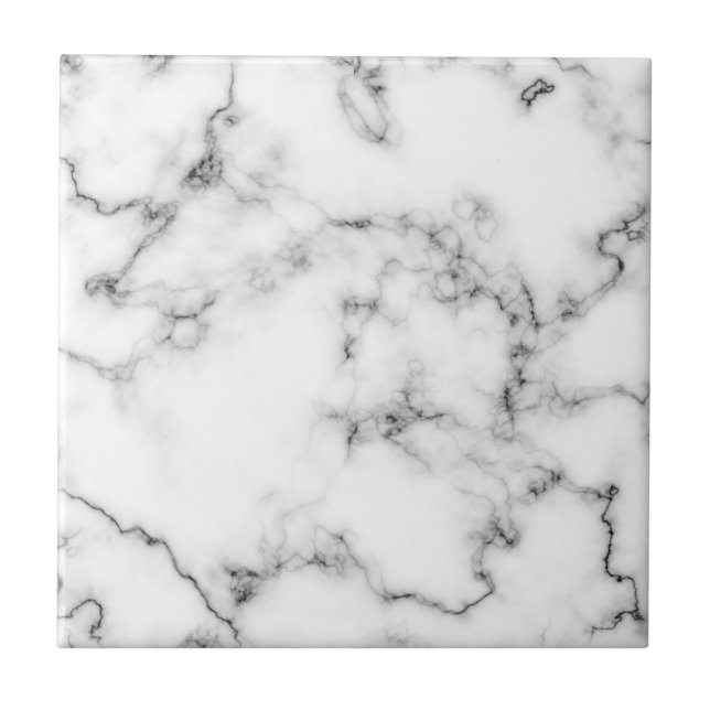 Grey and white Marble effect tile (Front)