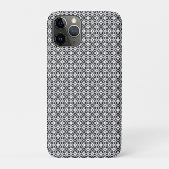 Grey and White Pattern  Case-Mate iPhone Case (Back)