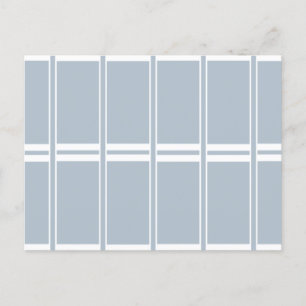 Grey and white pattern postcard