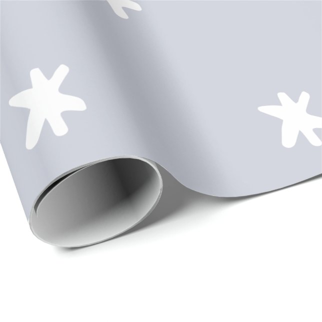 Grey and White Pattern Wrapping Paper (Roll Corner)