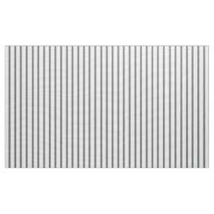 Grey and White Striped Fabric by the Yard