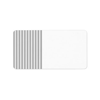 Grey and white stripes. Pattern. Label