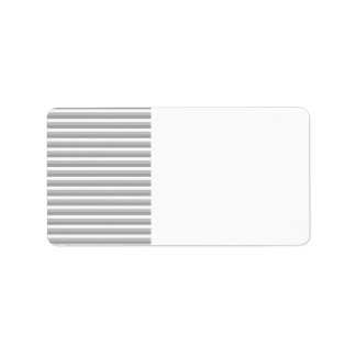 Grey and white stripes. Pattern. Label