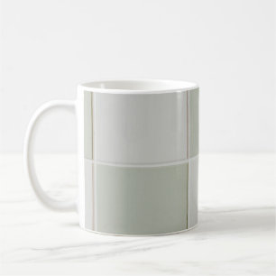 Grey and white tiles coffee mug
