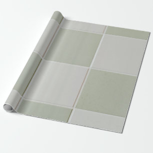 Grey and white tiles wrapping paper